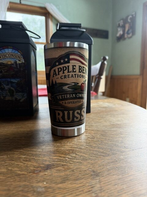 Apple Bend Creations personalized tumbler