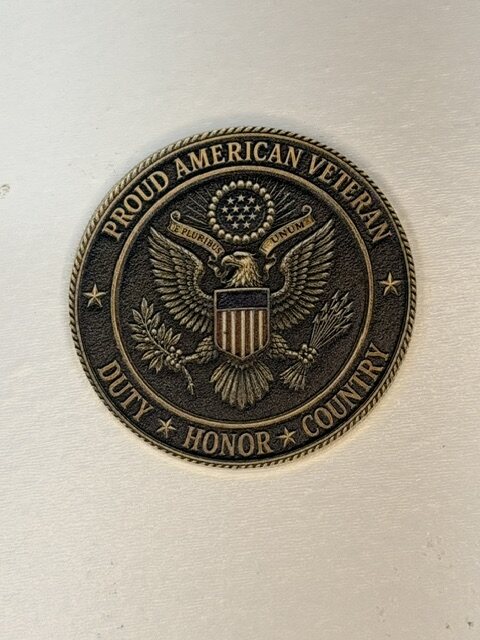 Proud American Veteran challenge coin